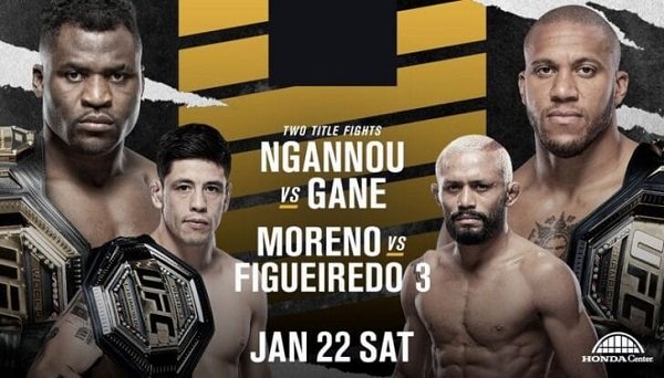 UFC 270 Нганну vs Ган 22 января 2022 смотреть онлайн