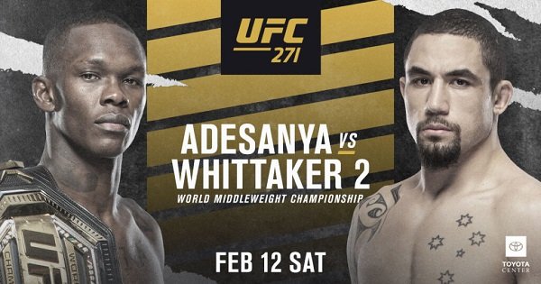 UFC 271 13 февраля 2022 смотреть онлайн