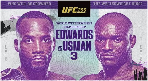 UFC 286 Леон Эдвардс - Камару Усман 18 марта 2023 смотреть онлайн